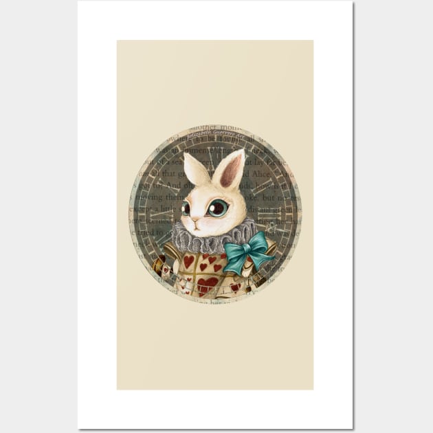 The Herald White Rabbit Wall Art by belizabethg